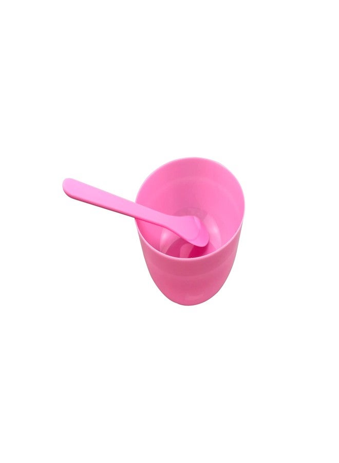 CGECGE ZHUUO DIY Slime Making Tools 5Sets Deep Pink PP Plastic Glue Mixing Bowls with 5Sets Glue Mixing Spoons for Funny Craft Making Arts - Image 5